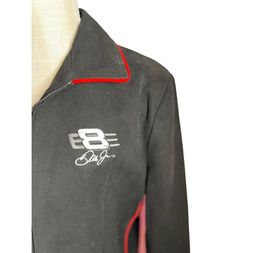 Chase Authentic's NASCAR Dale Earnhardt Jr women's XL Black Zip Up Embroidered‎
